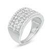 Thumbnail Image 2 of Previously Owned - Marilyn Monroe™ Collection 1 CT. T.W. Baguette and Round Diamond Multi-Row Ring in 10K White Gold