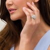 Thumbnail Image 2 of Previously Owned - 2 CT. T.W. Composite Pear Diamond Double Teardrop Frame Engagement Ring in 10K White Gold