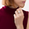 Thumbnail Image 2 of Previously Owned - 1/2 CT. T.W. Composite Diamond Cushion Frame Vintage-Style Ring in 10K White Gold