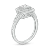 Thumbnail Image 3 of Previously Owned - 1/2 CT. T.W. Composite Diamond Cushion Frame Vintage-Style Ring in 10K White Gold