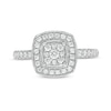 Thumbnail Image 4 of Previously Owned - 1/2 CT. T.W. Composite Diamond Cushion Frame Vintage-Style Ring in 10K White Gold