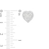 Thumbnail Image 3 of Previously Owned - 1/2 CT. T.W. Multi-Diamond Heart-Shaped Stud Earrings in 10K White Gold