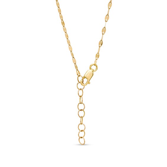 Previously Owned - 1/5 CT. T.w. Multi-Diamond Diamond Oval Frame Necklace in 10K Gold