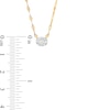Thumbnail Image 4 of Previously Owned - 1/5 CT. T.W. Multi-Diamond Diamond Oval Frame Necklace in 10K Gold