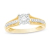 Thumbnail Image 1 of Previously Owned - 1/4 CT. T.W. Diamond Frame Split Shank Ring in 10K Gold