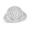 Thumbnail Image 1 of Previously Owned - 1 CT. T.W. Multi-Diamond Frame Split Shank Ring in 10K White Gold