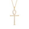 Thumbnail Image 1 of Previously Owned - 1/3 CT. T.W. Diamond Ankh Cross Pendant in 10K Gold