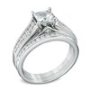 Thumbnail Image 2 of Previously Owned - 1-1/2 CT. T.W. Princess-Cut Diamond Bridal Set in 14K White Gold