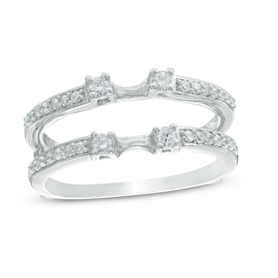 Previously Owned - 1/3 CT. T.w. Diamond Solitaire Enhancer in 10K White Gold