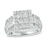 Thumbnail Image 1 of Previously Owned - 1-3/4 CT. T.W. Quad Princess-Cut Diamond Frame Engagement Ring in 14K White Gold