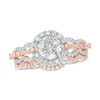 Thumbnail Image 1 of Previously Owned - 1-1/2 CT. T.W. Diamond Frame Bridal Set in 14K Two-Tone Gold (H/SI2)