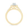 Thumbnail Image 3 of Previously Owned - 1/2 CT. T.W. Emerald-Cut Diamond Double Frame Engagement Ring in 14K Gold