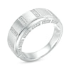 Thumbnail Image 2 of Previously Owned - 1/3 CT. T.W. Diamond Vertical Bar Station Wedding Band in 10K White Gold