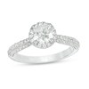 Thumbnail Image 1 of Previously Owned - Vera Wang Love Collection 1-5/8 CT. T.W. Diamond Frame Engagement Ring in 14K White Gold