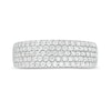 Thumbnail Image 4 of Previously Owned - 7/8 CT. T.W. Diamond Multi-Row Anniversary Band in 14K White Gold