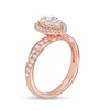 Thumbnail Image 3 of Previously Owned - 1 CT. T.W. Composite Pear Diamond Frame Twist Shank Engagement Ring in 14K Rose Gold