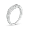 Thumbnail Image 3 of Previously Owned - 1/3 CT. T.W. Baguette and Round Diamond Contour Anniversary Band in 14K White Gold