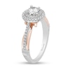 Thumbnail Image 2 of Previously Owned - Enchanted Disney Snow White 3/4 CT. T.W. Diamond Frame Engagement Ring in 14K Two-Tone Gold
