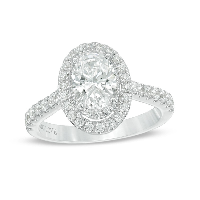 Previously Owned - Vera Wang Love Collection 1-5/8 CT. T.W. Oval ...