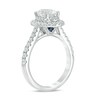 Thumbnail Image 2 of Previously Owned - Vera Wang Love Collection 1-5/8 CT. T.W. Oval Diamond Frame Engagement Ring in 14K White Gold