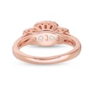 Thumbnail Image 4 of Previously Owned - 1/2 CT. T.W. Diamond Past Present Future® Double Cushion Frame Engagement Ring in 10K Rose Gold