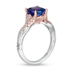 Thumbnail Image 3 of Previously Owned - Special Edition Enchanted Disney Ariel Tanzanite and 1/5 CT. T.W. Diamond Ring in 14K Two-Tone Gold