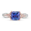 Thumbnail Image 4 of Previously Owned - Special Edition Enchanted Disney Ariel Tanzanite and 1/5 CT. T.W. Diamond Ring in 14K Two-Tone Gold
