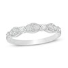 Thumbnail Image 1 of Previously Owned - 3/8 CT. T.W. Baguette and Round Diamond Vintage-Style Band in 10K White Gold