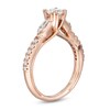 Thumbnail Image 3 of Previously Owned - Marilyn Monroe™ Collection 3/4 CT. T.W. Diamond Collar Engagement Ring in 14K Rose Gold