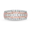 Thumbnail Image 4 of Previously Owned - 1/4 CT. T.W. Diamond Multi-Row Ring in 10K Rose Gold