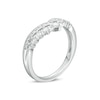 Thumbnail Image 2 of Previously Owned - 1/3 CT. T.W. Diamond Crown Contour Wedding Band in 14K White Gold