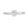 Thumbnail Image 4 of Previously Owned - 3/8 CT. T.W. Diamond Frame Engagement Ring in 14K White Gold (I/I2)