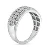 Thumbnail Image 3 of Previously Owned - 1/4 CT. T.W. Diamond Vintage-Style Multi-Row Anniversary Band in 10K White Gold