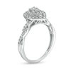Thumbnail Image 3 of Previously Owned - 1/2 CT. T.W. Diamond Double Pear-Shaped Frame Twist Shank Engagement Ring in 10K White Gold