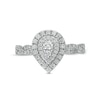 Thumbnail Image 4 of Previously Owned - 1/2 CT. T.W. Diamond Double Pear-Shaped Frame Twist Shank Engagement Ring in 10K White Gold