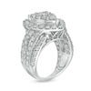 Thumbnail Image 3 of Previously Owned - 4 CT. T.W. Composite Pear-Shaped Diamond Frame Vintage-Style Engagement Ring in 10K White Gold