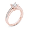 Thumbnail Image 2 of Previously Owned - 1 CT. T.W. Princess-Cut Diamond Square Frame Engagement Ring in 14K Rose Gold