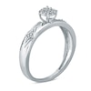 Thumbnail Image 2 of Previously Owned - 1/10 CT. T.W. Composite Diamond Kite-Shaped Sides Engagement Ring in 10K White Gold