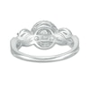 Thumbnail Image 4 of Previously Owned - 1 CT. T.W. Diamond Past Present Future® Frame Twist Engagement Ring in 14K White Gold