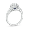 Thumbnail Image 2 of Previously Owned - Vera Wang Love Collection 1 CT. T.W. Diamond Hexagon Frame Engagement Ring in 14K White Gold