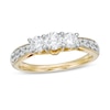 Thumbnail Image 1 of Previously Owned - 1 CT. T.W. Diamond Past Present Future® Engagement Ring in 10K Gold