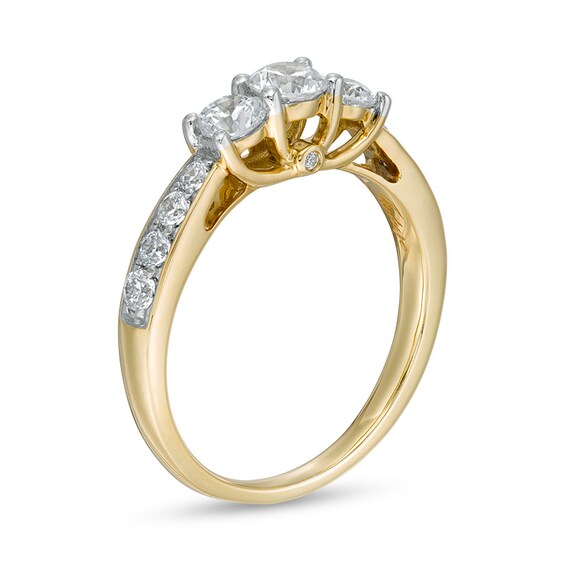 Previously Owned - 1 CT. T.w. Diamond Past Present FutureÂ® Engagement Ring in 10K Gold