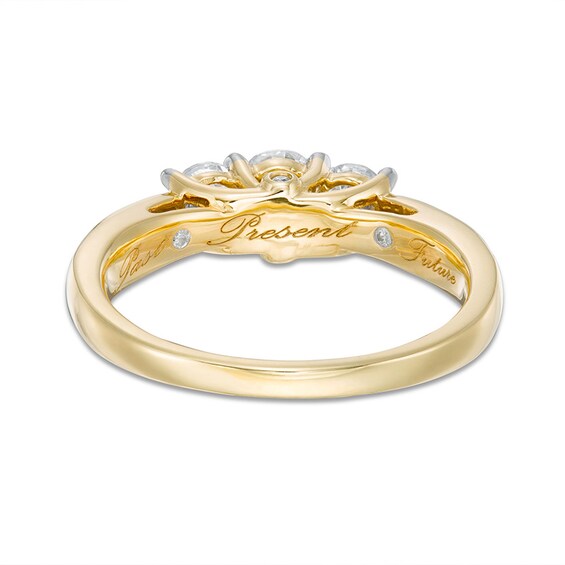 Previously Owned - 1 CT. T.w. Diamond Past Present FutureÂ® Engagement Ring in 10K Gold