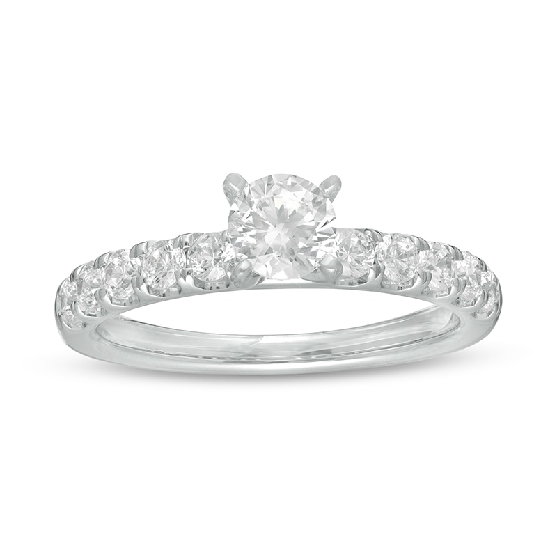 Main Image 1 of Previously Owned - 1 CT. T.W. Diamond Engagement Ring in 10K White Gold