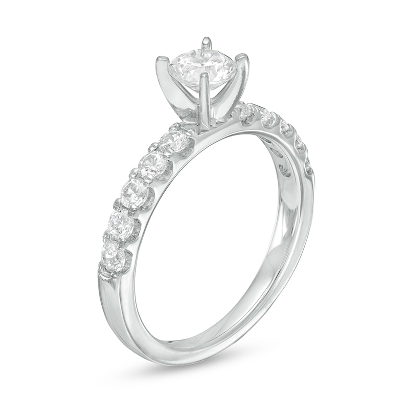 Main Image 3 of Previously Owned - 1 CT. T.W. Diamond Engagement Ring in 10K White Gold