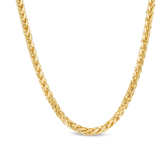 Previously Owned - Men's 3.15mm Diamond-Cut Franco Snake Chain Necklace in 14K Gold - 24"