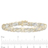 Thumbnail Image 3 of Previously Owned - 3 CT. T.W. Baguette and Round Diamond "X" Bypass Bracelet in 10K Gold - 7.5"