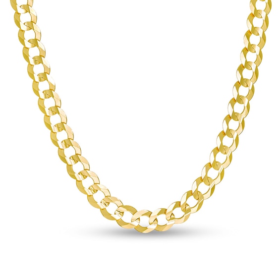 Previously Owned - Made in Italy Men's 7.0mm Curb Chain Necklace in 10K Gold - 26"
