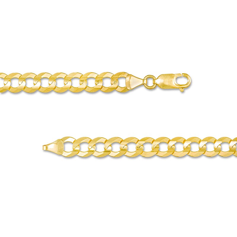 Main Image 3 of Previously Owned - Made in Italy Men's 7.0mm Curb Chain Necklace in 10K Gold - 26"
