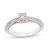 Thumbnail Image 1 of Previously Owned - Enchanted Disney Aurora 1/6 CT. T.W. Diamond Promise Ring in 10K Two-Tone Gold